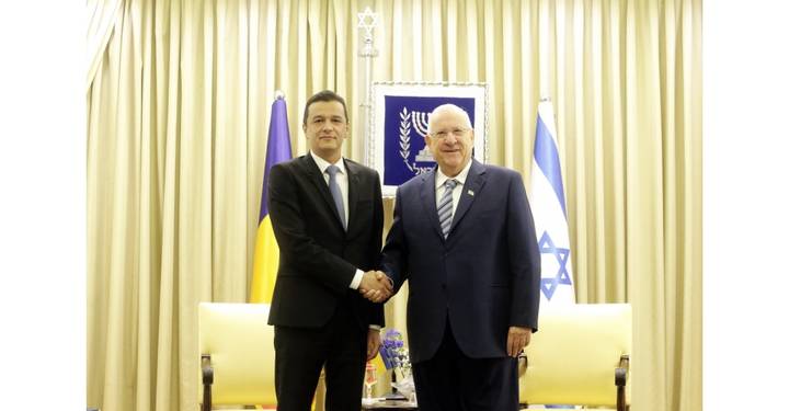 Președintele Statului Israel, Reuven Rivlin, l-a primit pe Sorin Grindeanu