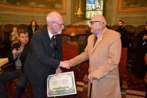 la evenimentul de lansare a volumului „ AMINTIRI… VIAȚA LA ȚARĂ – STOLNICUL INTERBELIC”, Q Magazine