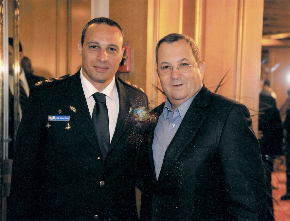 Col. Cohen and Ehud Barak q magazine
