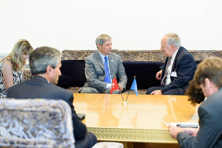 dacian ciolos impreuna cu presedintele elvetiei