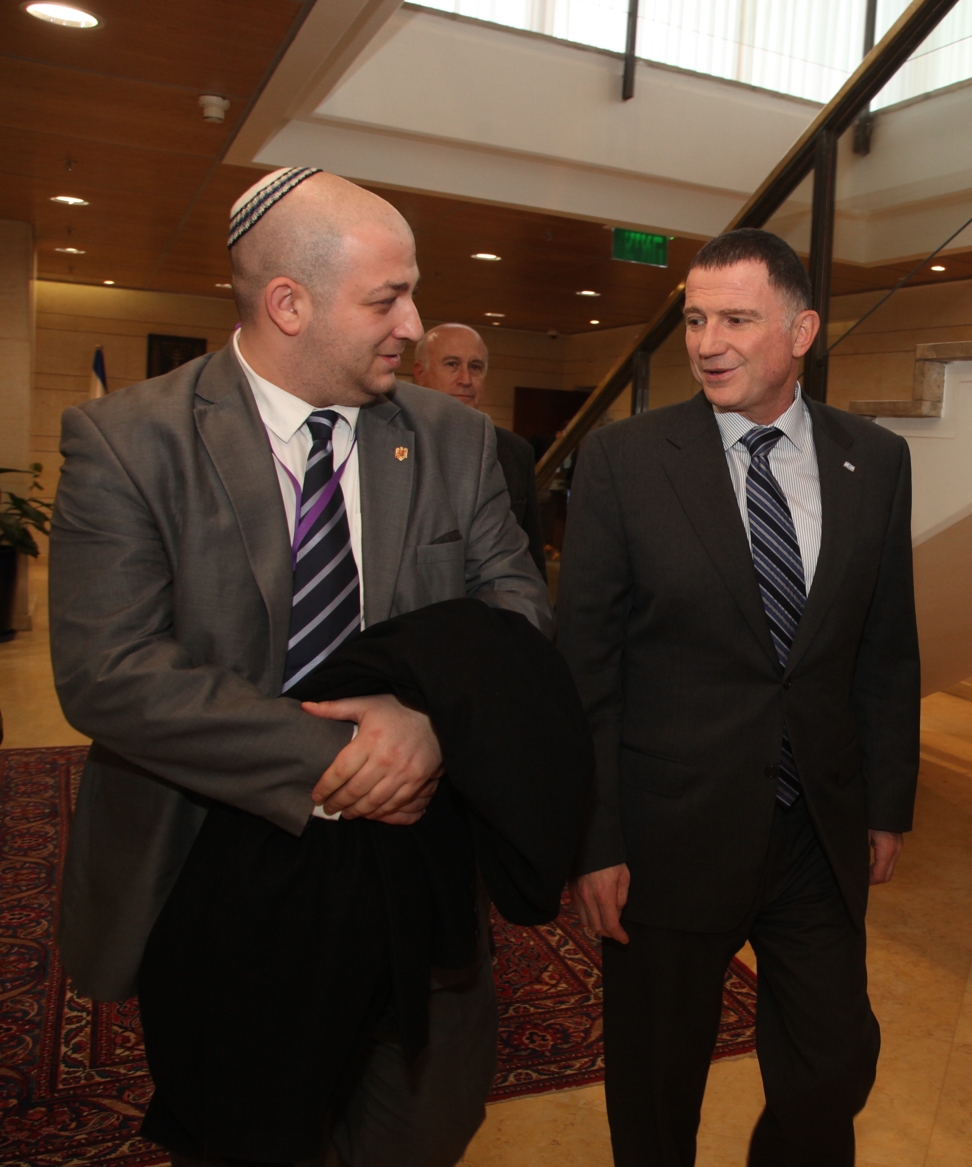 Alaturi de Yuli Edelstein - Presedintele Knesset-ului