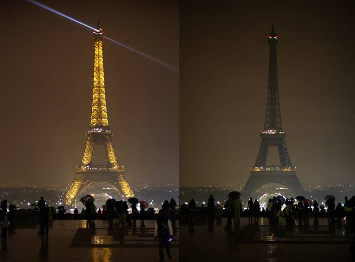 Earth Hour 26.03.2011 WWF Tour Eiffel Paris