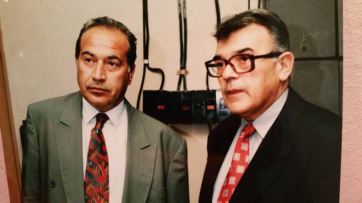 Pentru Q magazine, Florin Brătescu alături de Dan Voiculescu, la un moment aniversar