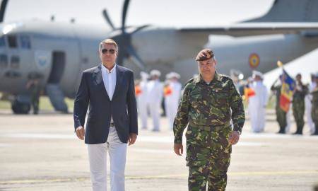 presedintele Klaus Iohannis la baza Kogalniceanu