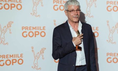 Actorul român de teatru și film, Gheorghe Visu, surprins la ediția din 2017 a Galei Premiilor Gopo, Q Magazine