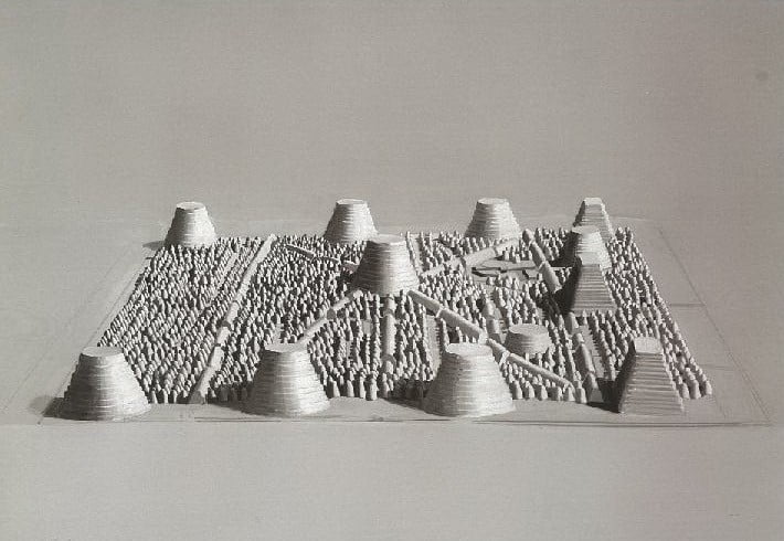 Orașul lui Alexandru (1984) - Horia Damian, guașă pe carton, 75x105 cm, Q Magazine