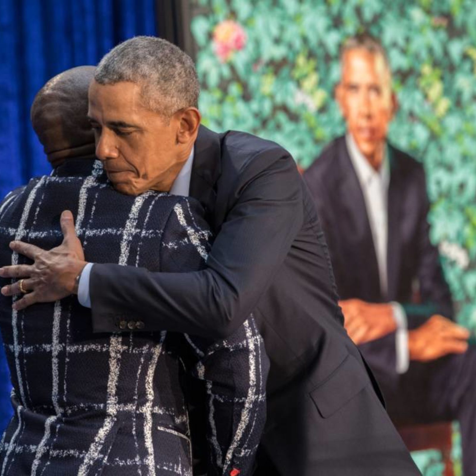 Portretele oficiale ale fostului preşedinte american Barack Obama şi soţiei sale Michelle, din aripa prezidenţială a galeriei National Portrait Gallery Washington (13)