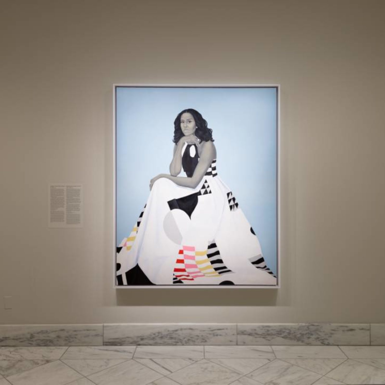 Portretele oficiale ale fostului preşedinte american Barack Obama şi soţiei sale Michelle, din aripa prezidenţială a galeriei National Portrait Gallery Washington (4)