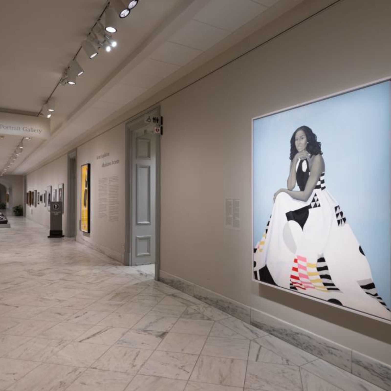 Portretele oficiale ale fostului preşedinte american Barack Obama şi soţiei sale Michelle, din aripa prezidenţială a galeriei National Portrait Gallery Washington (5)