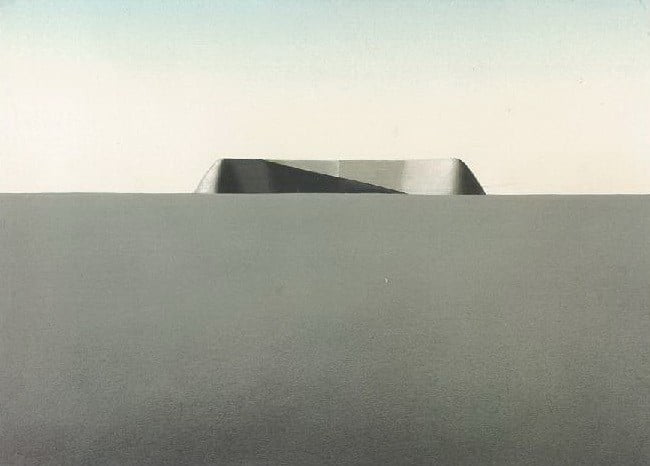 Proiect pentru San Francisco (1980) - Horia Damian, guasă pe carton, 75x105 cm, Q Magazine