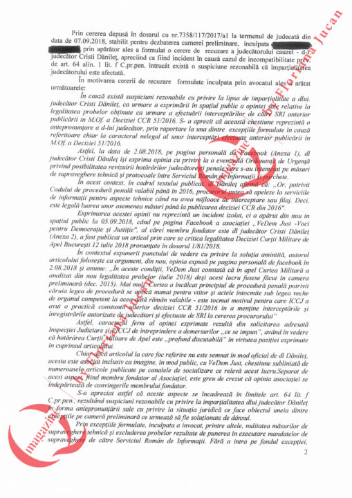 De ce a fost recuzat Cristi Dănileț într-un proces. MOTIVAREA-Document exclusiv Q Magazine (3)