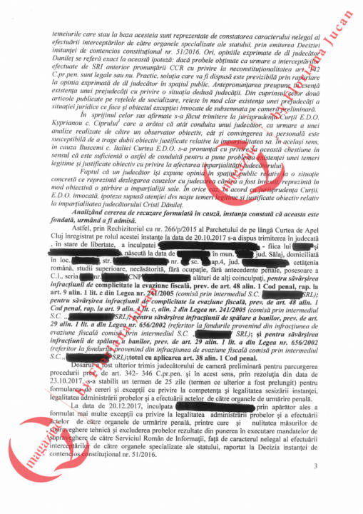 De ce a fost recuzat Cristi Dănileț într-un proces. MOTIVAREA-Document exclusiv Q Magazine (4)