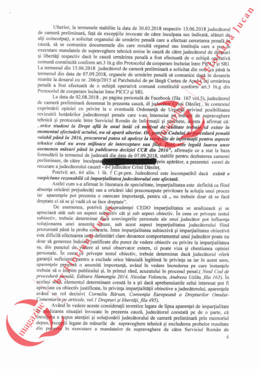 De ce a fost recuzat Cristi Dănileț într-un proces. MOTIVAREA-Document exclusiv Q Magazine (5)