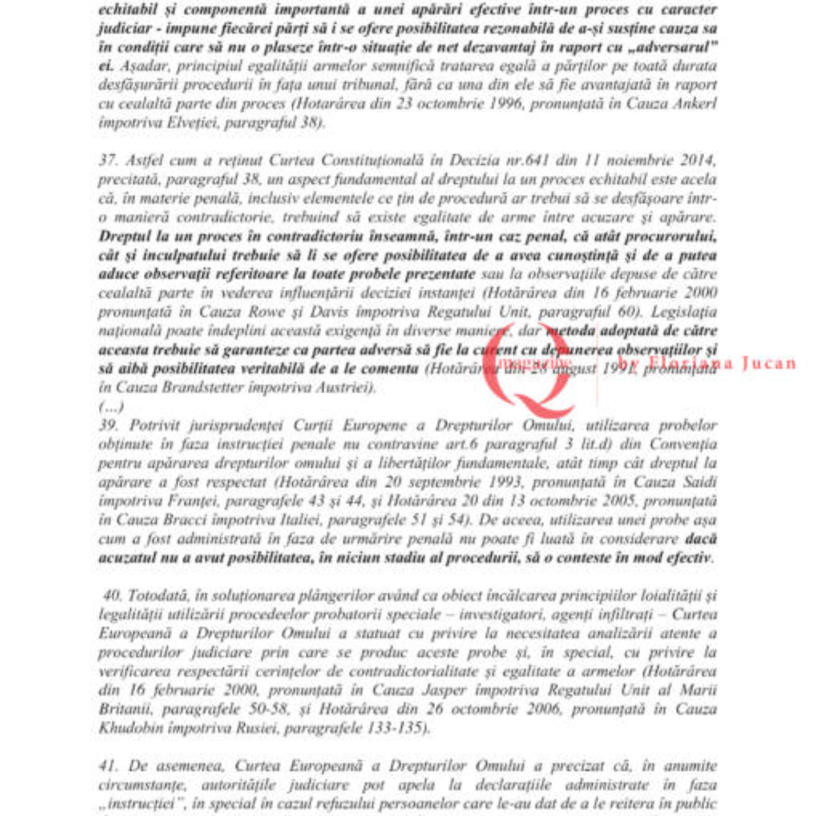 Exclusiv Q Magazine. Sesizarea CCR pentru protocoalele SRI din 2009 și 2016. DOCUMENT (26)