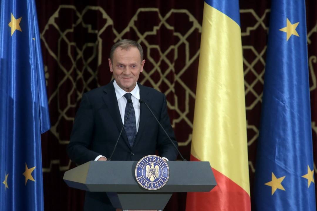 Ceremonia oficială de lansare a Președinției României la Consiliul Uniunii Europene-Donald Tusk-Guv.ro