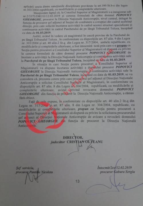 Ilegalități din DNA. Procurorul Popovici denunțat de Călin Nistor. Document-QMagazine (7)