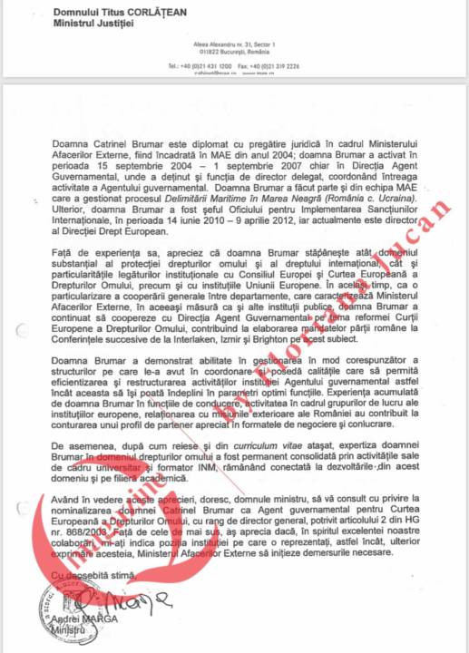Scrisoare de la ANdrei Marga către Titus Corlățean 2