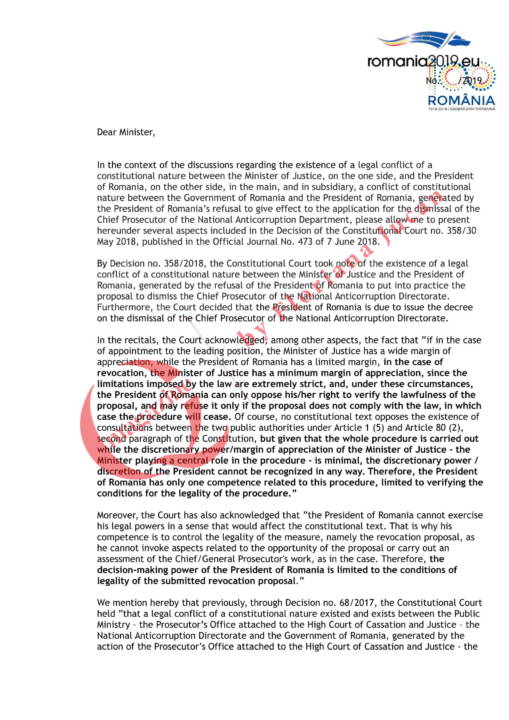 Scrisoarea ministrilor – Kovesi – document exclusiv QMagazine (1)