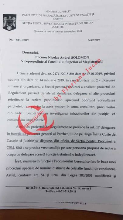 Secţia de investigare a magistraţilor se opune modificărilor pe care le vor procurorii din CSM-QMagazine (1)