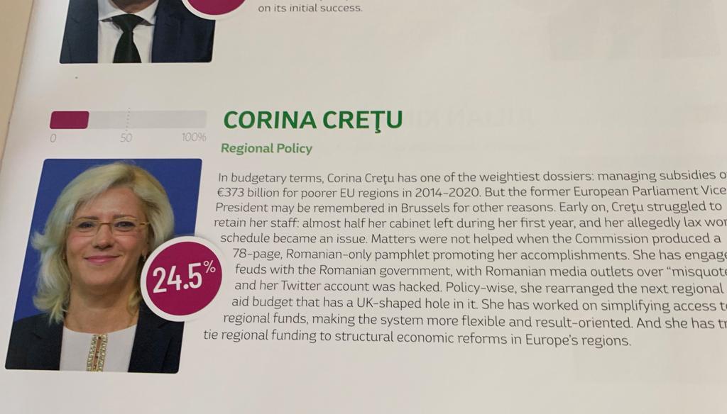 Topul comisarilor europeni. Pe ce loc se află Corina Creţu-QMagazine (2)